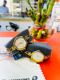 FONDA Women’s Gold-Tone Elegant Bracelet Watch