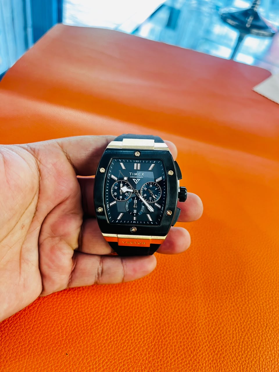 TIMEX Men’s Chronograph Black & Gold Sport Watch