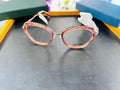 Opium Blush | Geometric Rosé Hex-Cat Eyeglasses