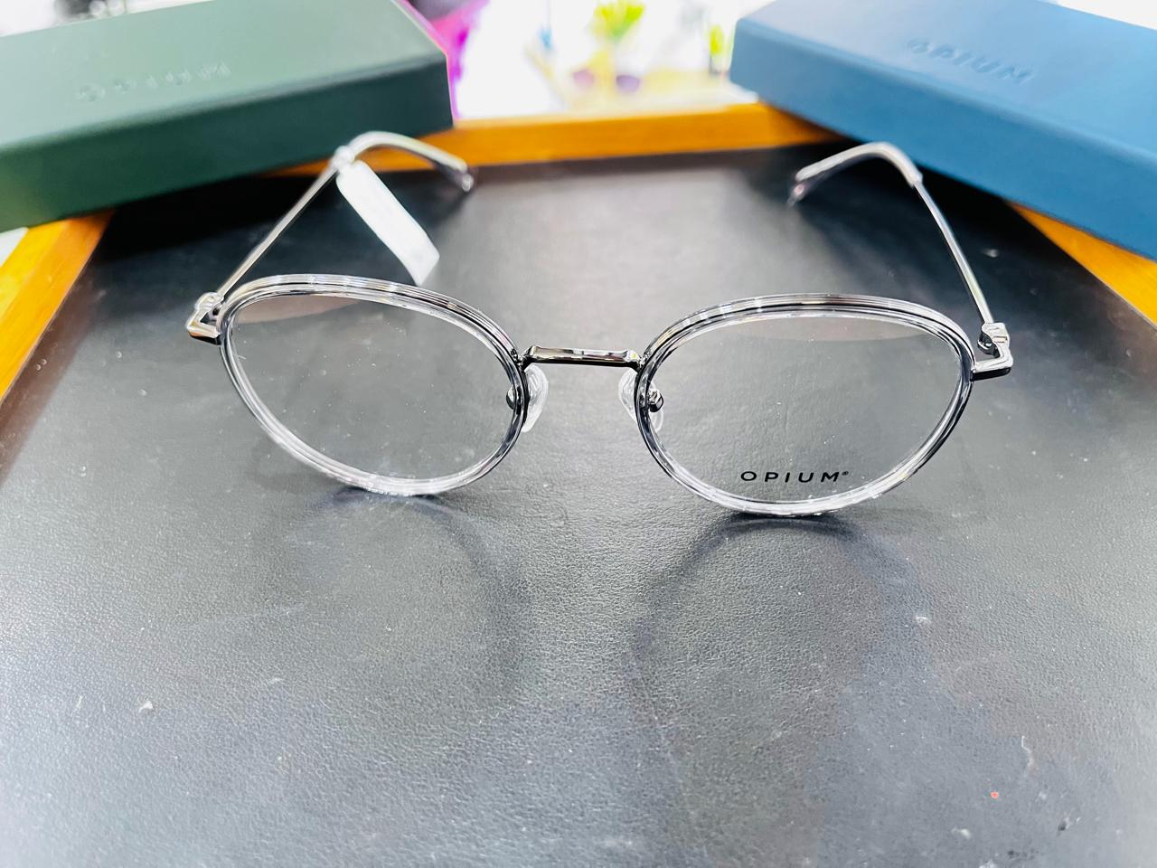 Opium Ghost | Minimalist Clear Oval-Round Eyeglasses