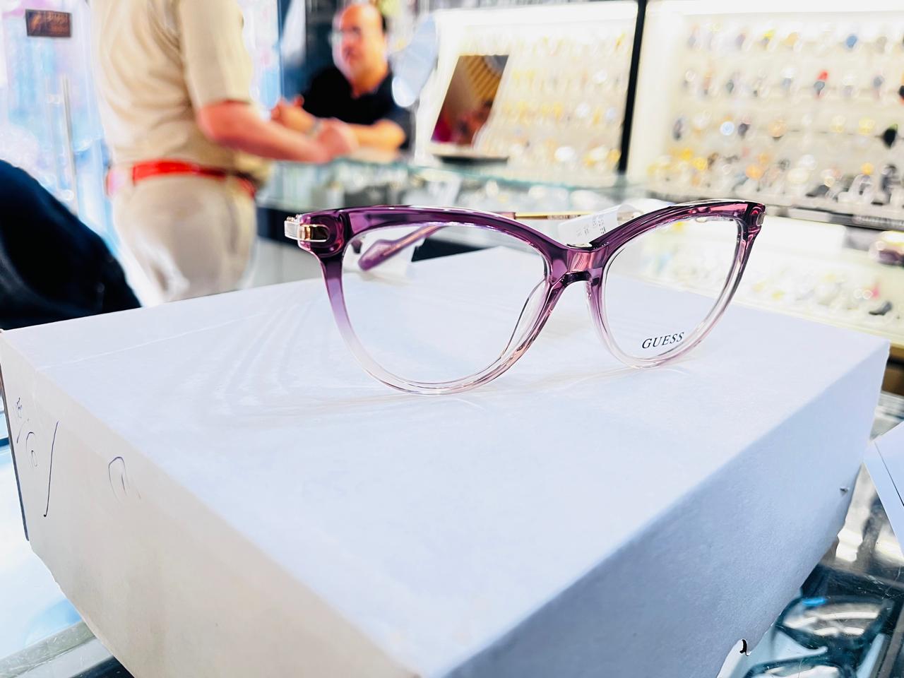 Guess Amethyst Fade | Gradient Purple Cat-Eye Eyeglasses