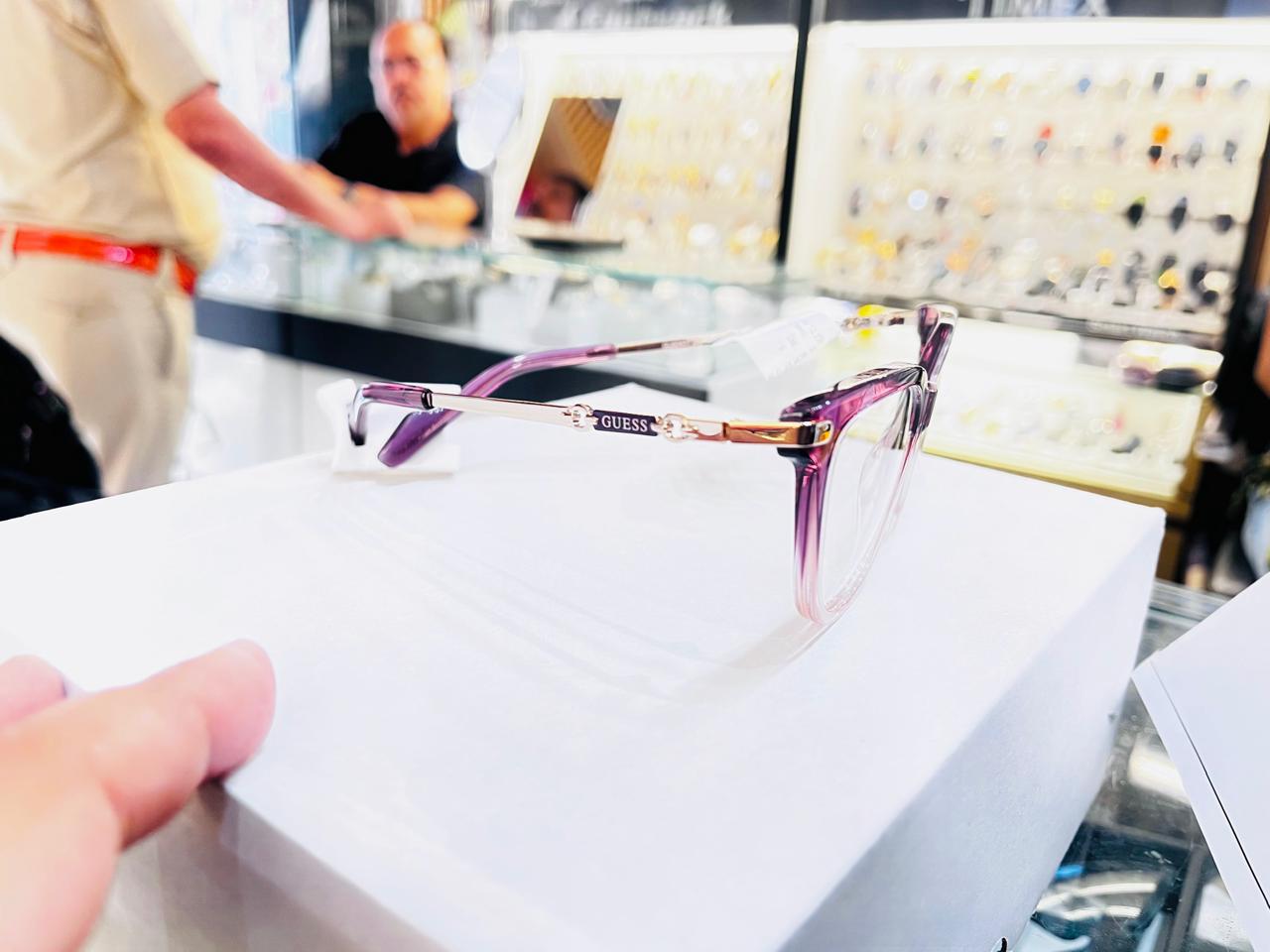 Guess Amethyst Fade | Gradient Purple Cat-Eye Eyeglasses